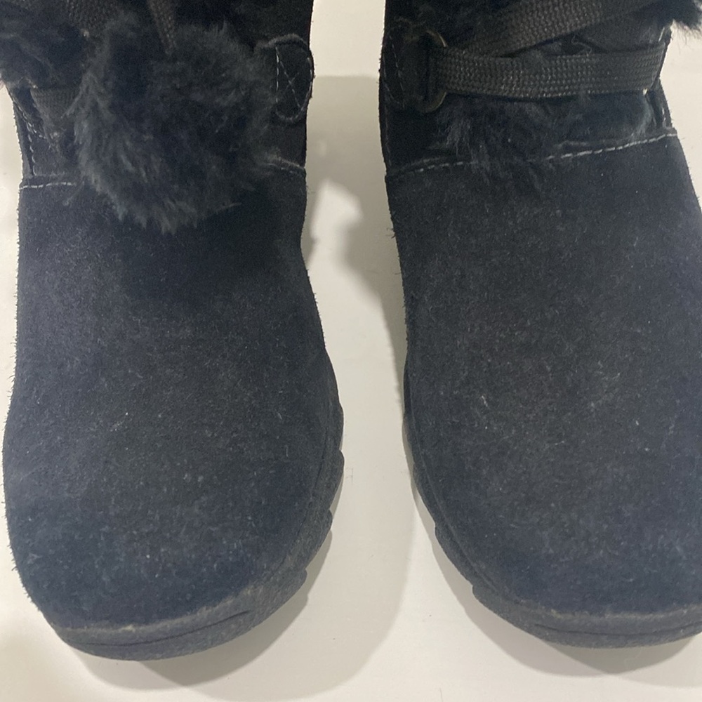 SPORTO WATERPROOF BLACK SUEDE FAUX FUR CUFF WINTER SNOW BOOTS~ Size 8.5 - Picture 3 of 16